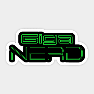 Giga Nerd Sticker